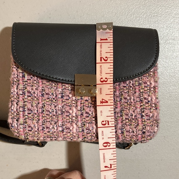Icing Small Pink Tweed, Crossbody purse, - Picture 10 of 12